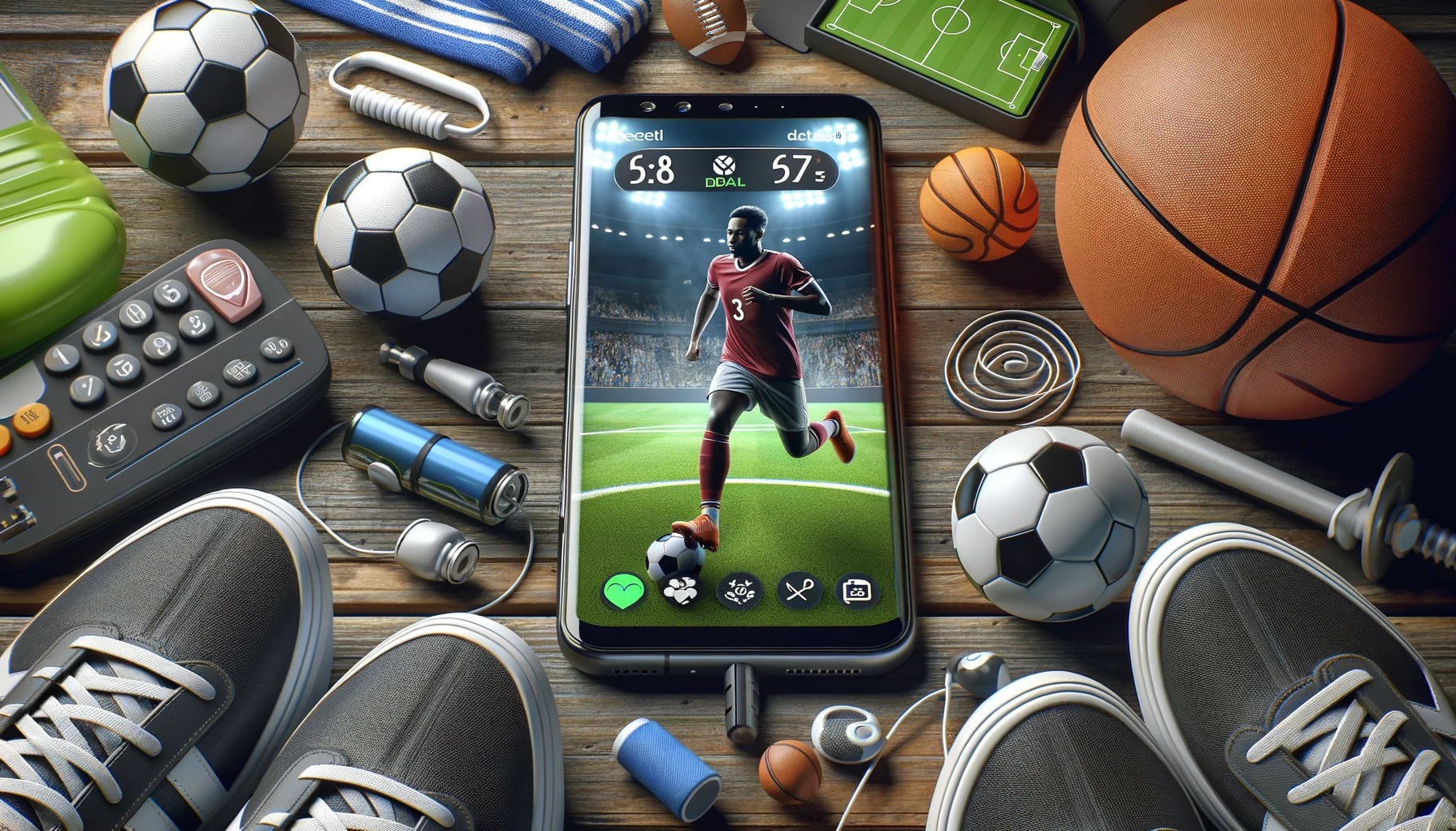 Smartphone ile canlı futbol maçı gösteren spor uygulaması