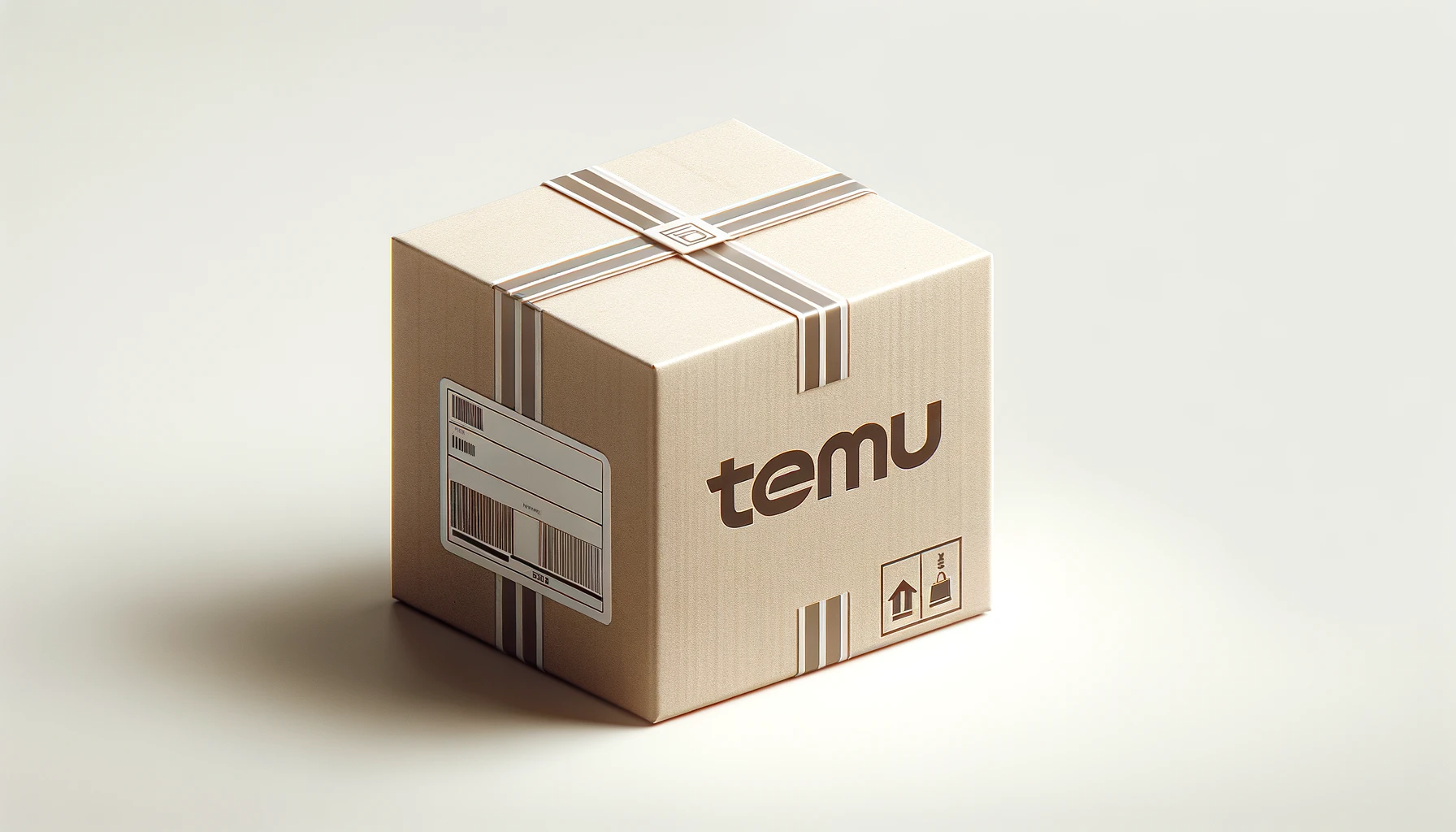Temu logosu bulunan paket